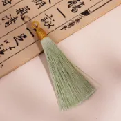 ⭐臺灣有貨⭐免運⭐可開票⭐8cm拉圈金絲螺紋帽流蘇穗子書籤U盤吊穗diy香包香囊流蘇扇穗