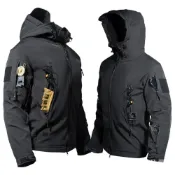 (店+)【巴黎精品】現貨 現搶! 衝鋒衣三合一連帽防風夾克-秋冬機能防水迷彩鯊魚皮軟殼衣衝鋒男外套8款b1a18