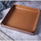 【宜焙】(隔日) 耐高溫加厚烤盤布 33*33cm 烤盤紙 正方型28CM烤盤專用 不沾油布