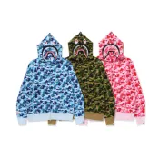 【𝗜𝗡𝗦𝗜𝗚𝗛𝗧_𝟵𝟰】Bape ABC Camo Shark Hoodie WGM 藍迷彩/粉迷彩 鯊魚連帽外套