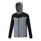 【Fit 維特】男-抗UV連帽防曬外套-時尚灰 MS1301-73(薄外套/風衣外套/連帽外套)