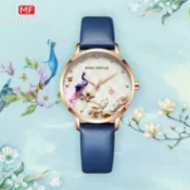 附發票【MINI FOCUS專櫃正品 台灣品牌店】2026新款品牌時尚女表輕奢表盤日本機芯防水皮帶女手表進口機芯非機械錶