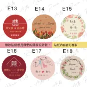 [發福插畫設計]免費客製/超多款✨獨家❣️婚禮貼紙/婚禮小物 喜帖貼紙/喜餅貼紙/烘培貼紙/封口貼/滿月貼紙/婚禮小物