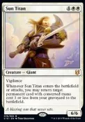 『魔窟』MTG  2019 commander 英文 旭日泰坦 Sun Titan