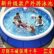協貿國際日用品生活3館 。免安裝家庭大型游泳池大人小孩兒童家用室外支架加厚戲水池海洋