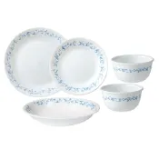 【美國康寧 CORELLE】鄉野藍 餐盤、飯碗五件組-E01