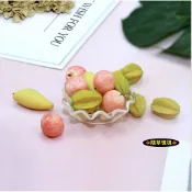 🍁 （4款）迷你仿真 楊桃 水蜜桃 芒果 山竹 綜合 水果 愛文 D192 食玩 模型 微縮場景 微景模型 隨草憶境