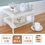 【全聯線上購】【居家cheaper】 廚房堆疊配菜盤四層款(瀝水架 杯架 火鍋料盤 燒烤料盤 材料盤 蔬菜盤 食材盤)