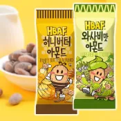 (店+)【CHARA 微百貨】韓國 Toms Gilim HBAF 杏仁果 芥末 蜂蜜 30g