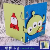 三眼怪抽卡口袋小書 迪士尼系列 生日卡片 情人節卡片 手作卡片 手作相簿 手工機關 手工卡片 告白 求婚 DIY禮物