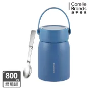 【全聯線上購】【CorelleBrands 康寧餐具】陶瓷不鏽鋼超真空保溫悶燒罐 800ml - 藍(SN-TZ800GB)