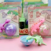 ☆玩具先生☆彩色彈跳球.半邊球.大號跳球 彈射恐龍.射彈.半圓球桌遊.童玩