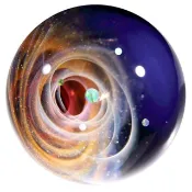 75mm 宇宙玻璃球擺設 no.M300