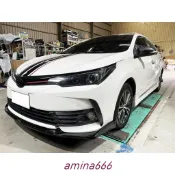 S8✌適用toyota 11.5代 ALTIS 專用 運動版鋼琴烤漆黑 前下巴 前鏟 前定風翼 前擾流板 下擾流板 ✌