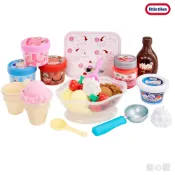 ★童心園【Little Tikes】沙時間創意廚房-聖代派對 主題動力沙黏土系列 團媽  黏土遊戲 托育/托嬰/幼兒園