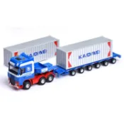 【國王玩具】凱迪威 1:50 1/50 伸縮平板 集裝箱 拖板車 運輸車 貨櫃車 卡車 聯結車 工程車 合金 金屬模型