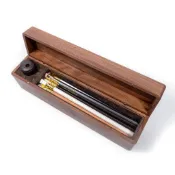 美國 BLACKWING 《核桃木筆盒+ 鉛筆》｜明進文房具