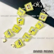 爆款✨海綿寶寶 派大星 章魚哥周邊 吊飾鑰匙圈 貼紙組合 兒童禮物 海綿寶寶周邊串串鏈亞克力鑰匙扣可愛卡通包包掛件學生禮