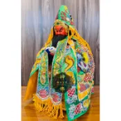 【神佛佛具】大頭龍🐲粒麟綠色龍袍 關聖帝君 關公 文衡帝君 范府千歲 范府王爺 王爺 千歲 8寸8 1尺3