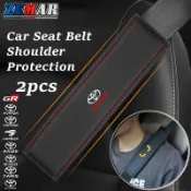 2 件裝豐田通用汽車座椅安全帶套氧化帶肩墊汽車安全帶肩保護器內部配件適用於 Vios Hilux Rush Innova