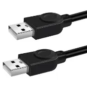 【LineQ】USB2.0公對公銅芯傳輸線對拷線延長線-3m