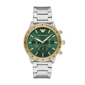 大高雄鐘錶城 EMPORIO ARMANI 亞曼尼 Mario系列 AR11454 沉穩實搭計時手錶 43mm｜樂天領券現折★全館特惠中★指定刷卡回饋10%