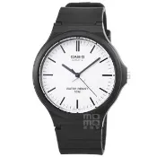 【CASIO 卡西歐】卡西歐大錶徑簡約石英錶-白(MW-240-7E 原廠錶盒精裝版)