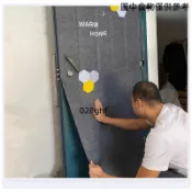 ♠限時特賣♠定製毛氈門貼紙自粘隔音防盜入戶舊木門創意裝飾北歐改造翻新臥室防盜門大門門貼門貼紙翻新 門貼紙 玻璃門貼紙 門