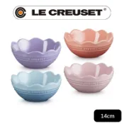 LE CREUSET -瓷器蕾絲花型碗14cm (鮭魚粉/薰衣草/雪紡粉/海岸藍 4色選1)