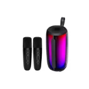 (店+)人因 360度炫彩聲光對唱藍牙音響-66mm喇叭單體+2.5吋 超重低音震膜(KS30)