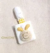 唯小伊手作＊兔耳小精靈(布貼款)＊小平安符袋/護身符袋/香火袋＊八卦符適用