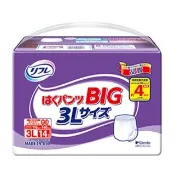 【Livedo 利護樂】日本成人褲型紙尿褲 防漏透氣 大尺碼 彈性腰圍 4次尿量 3L-14*6包/箱