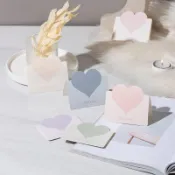 感恩賀卡 精美賀卡賀卡愛心小卡片莫蘭迪色卡3d立體卡手寫留言卡生日祝福邀請表白卡送朋友長輩 手寫卡片 畢業小卡