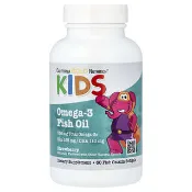 【iHerb】California Gold Nutrition, 兒童 Omega-3 魚油，天然草莓味，60 粒魚明膠軟膠囊