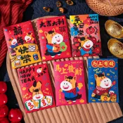 【無國界雜貨舖】台灣現貨 紅包袋 新年 紅包 可愛 過年 新春 春節 燙金紅包袋 創意紅包袋 燙金紅包 卡通 新年紅包袋