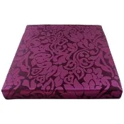 【宜欣居傢飾】艾馬仕-精緻防潑水緹花坐墊-紫-6入-55*55*5cm(高密度惰性泡棉、實木椅座墊、台灣製MIT)