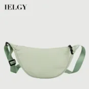 IELGY尼龍細高跟包女餃子包輕便小包下包百搭單肩帆布包