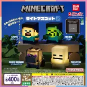 (正版 開發票)當個創世神發光模型P2 扭蛋 轉蛋 BANDAI 麥塊 Minecraft 終界龍 史蒂夫 殭屍 全4款