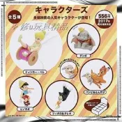 ✤ 修a玩具精品 ✤ ☾  杯緣  ☽  杯緣子 迪士尼 童話系列  全套5款 小飛象 小木偶 小精靈 小鹿斑比 黑貓