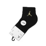 【NIKE 耐吉】童襪 Jordan Cushioned 黑 短襪 襪子 厚底毛巾布 JD2613118GS-003