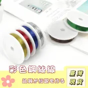 🔥最低價の現貨🔥彩色鐵絲線 彩色鋼鐵線 花藝鐵絲 串珠引線 串水晶 彩色 DIY串珠手鏈線 鐵絲卷 細鐵絲鐵線  整捆線