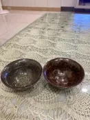 台灣陶藝師 林振生製 曜變七彩杯 柴燒杯 一標兩個  有微瑕疵小白點