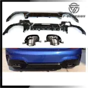【品質保障】適用於20-22款BMW寶馬3系列 G20 G21 前期 M340i款 MP款後下巴 方口尾飾管 小包圍套件