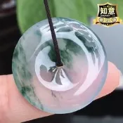 緬甸天然翡翠A貨冰糯種平安扣 玉墜 觀音 如意 佛公 藍水翡翠 玉珮 吊墜 女款 情人節禮物