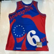＊dodo_sport＊［四折］M&N MITCHELL & NESS BIG FACE  76人 球衣