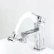 (店+)【小麥購物】機械水龍頭(水龍頭 洗手台 水龍頭延伸 浴室 萬向水龍頭 龍頭轉接頭 花灑 起泡器 洗臉 洗手)