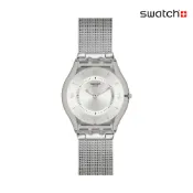 Swatch METAL KNIT 超薄手錶/男錶/女錶/瑞士製造 SS08M100M (34mm)【官方旗艦店】