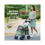 (店+)寵物小推車 貓咪泰迪手推車 狗狗外出輕便 可折疊寵物推車 戶外出小型寵物車 一鍵收車 含餐盤 可分離
