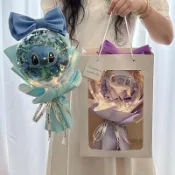 台灣出貨💫 玩偶禮盒花束 生日禮物 史迪奇生日禮物女創意情侶特別實用情人節送女友男友史迪仔花束