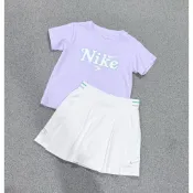 現貨🇺🇸美國🇺🇸Nike kids童裝3brand女童中大童涼感棉質短袖上衣短tee+百褶短褲裙套裝有口袋98-170